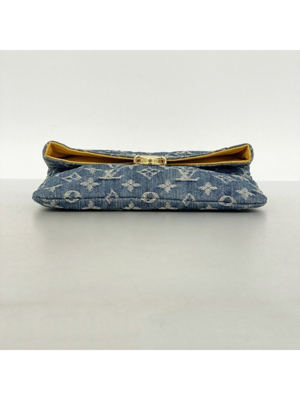 Louis Vuitton Pouch Monogram Denim Pochette Plat Blue - Picture 3 of 9